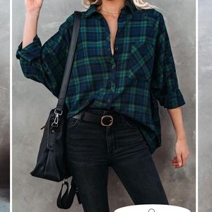 Norwalk Plaid cotton button down too